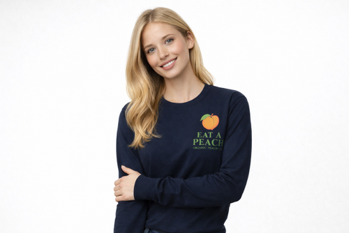 Peach Picker - Navy Blue