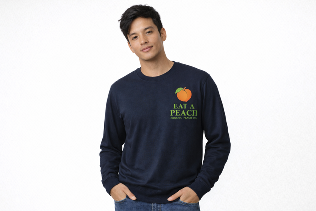 Peach Picker - Navy Blue